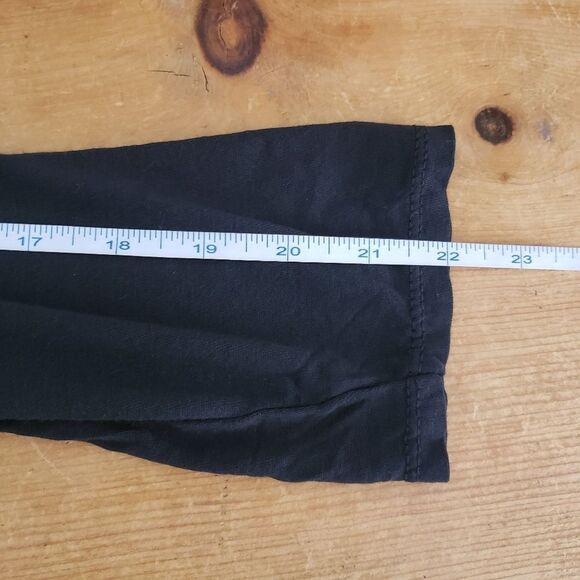 🦋3/$20 AMO Large Black Long Sleeve Scoop Neck Layered Ruffles Blouse Top - Picture 12 of 14